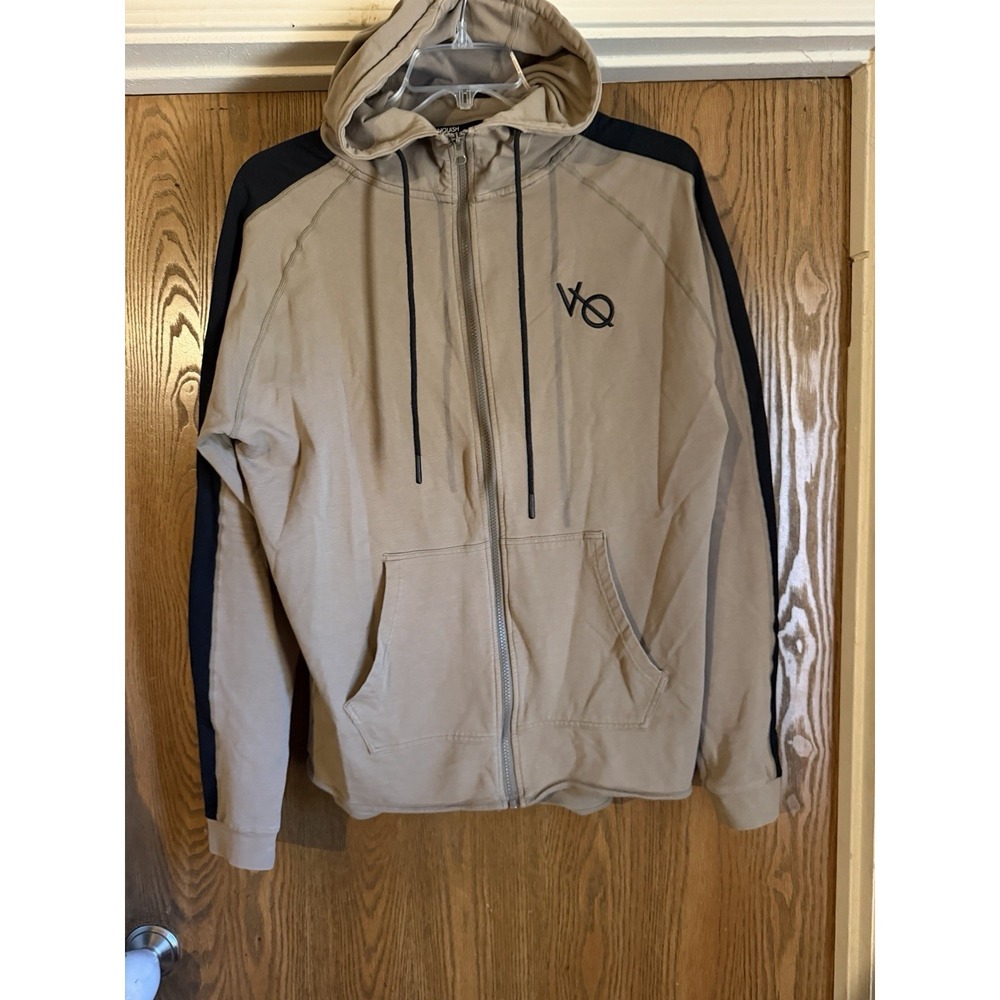 VANQUISH Fitness London 'VQ Strike' Full‎ Zipper Hoodie Track Jacket Khaki  XXL